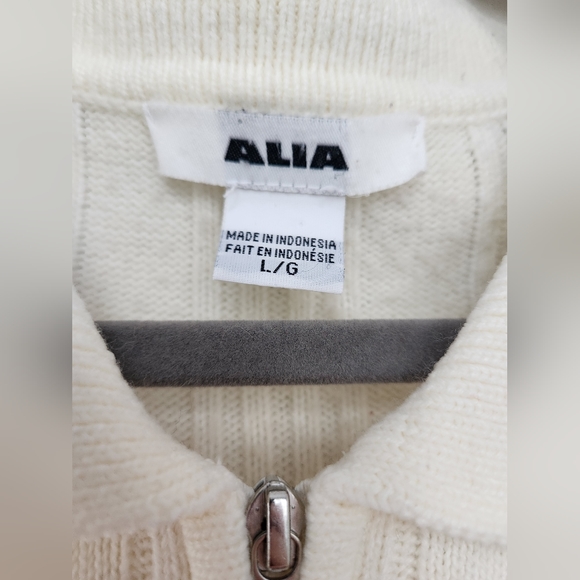 Vintage collared full-zip sweater - Picture 4 of 5